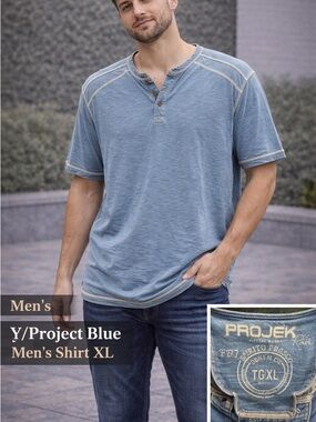 Y/Project Blue Men's Shirt XL